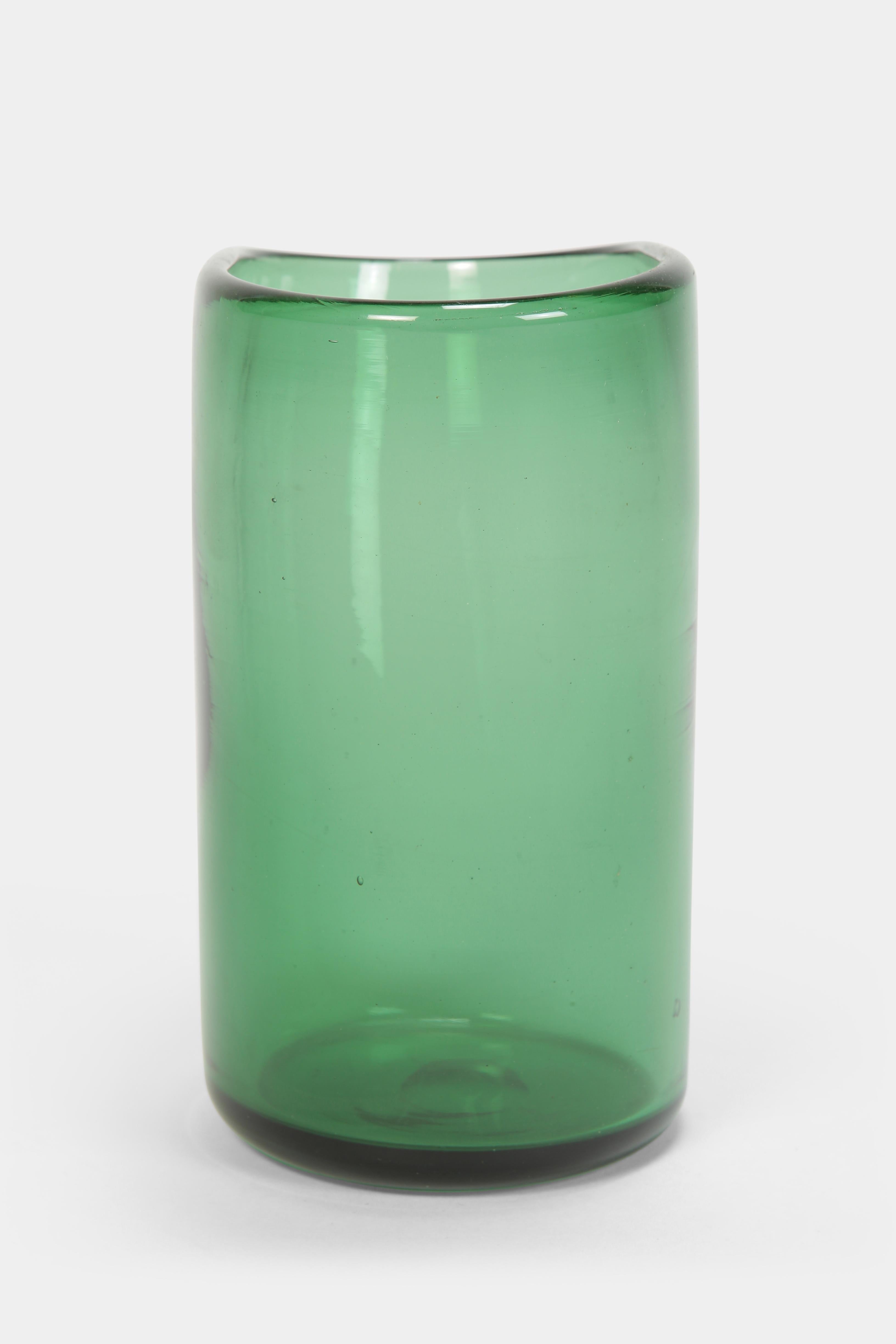 Mid-Century Modern Italian Vase Vetro Verde di Empoli, 1960s