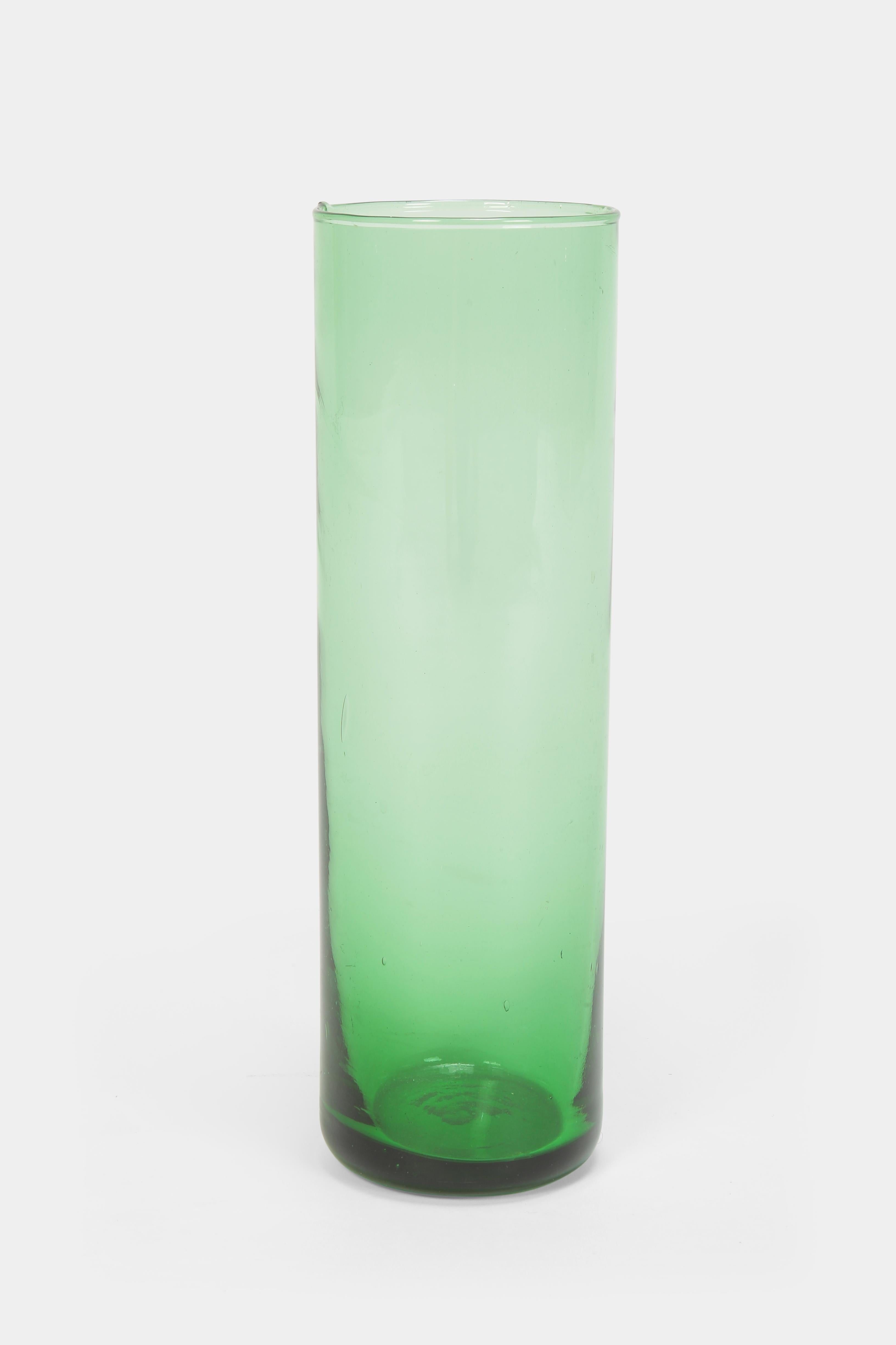 Italian Vase Vetro Verde Di Empoli 1960s In Good Condition For Sale In Basel, CH