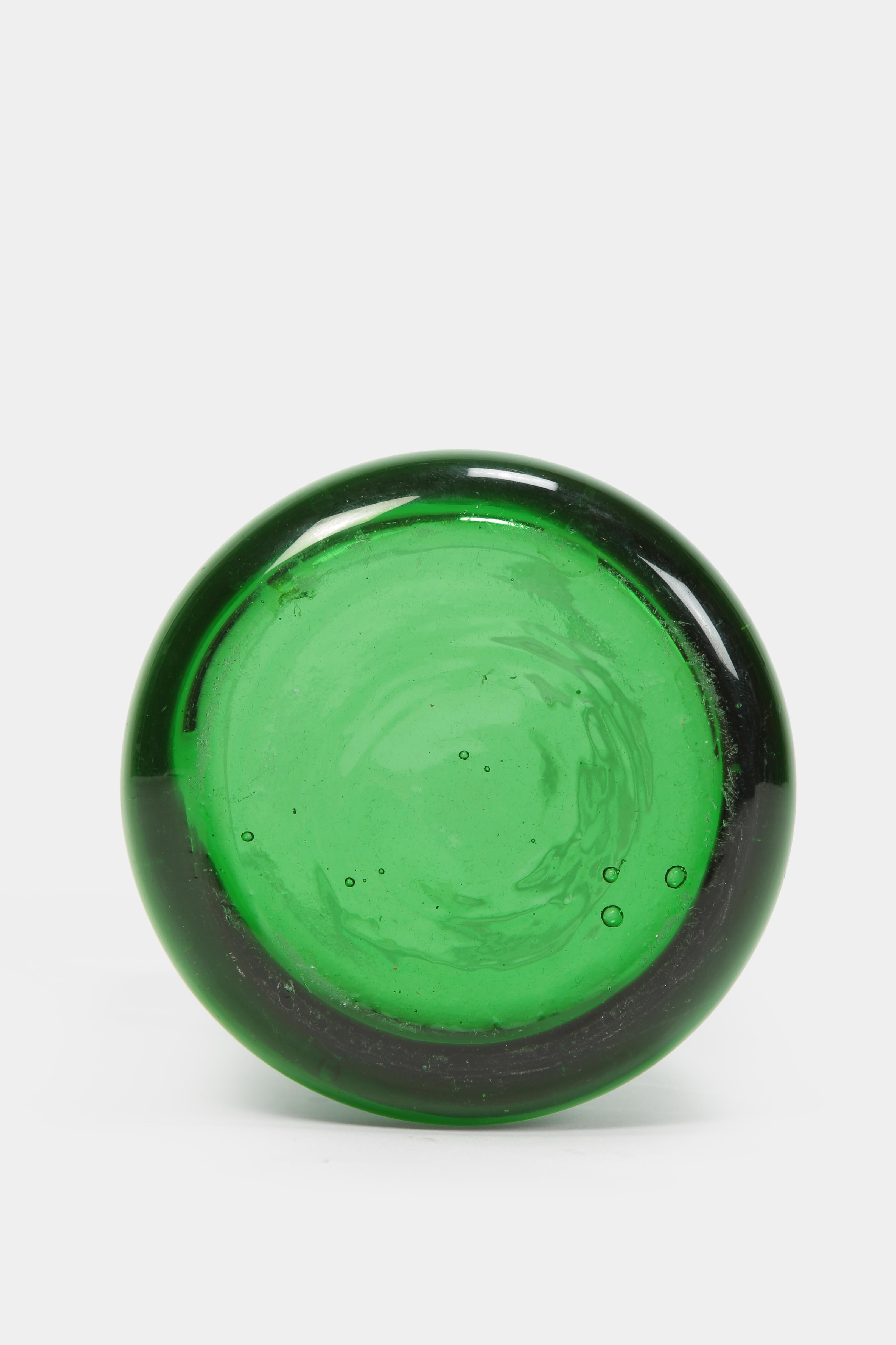 Italian Vase Vetro Verde Di Empoli 1960s For Sale 2