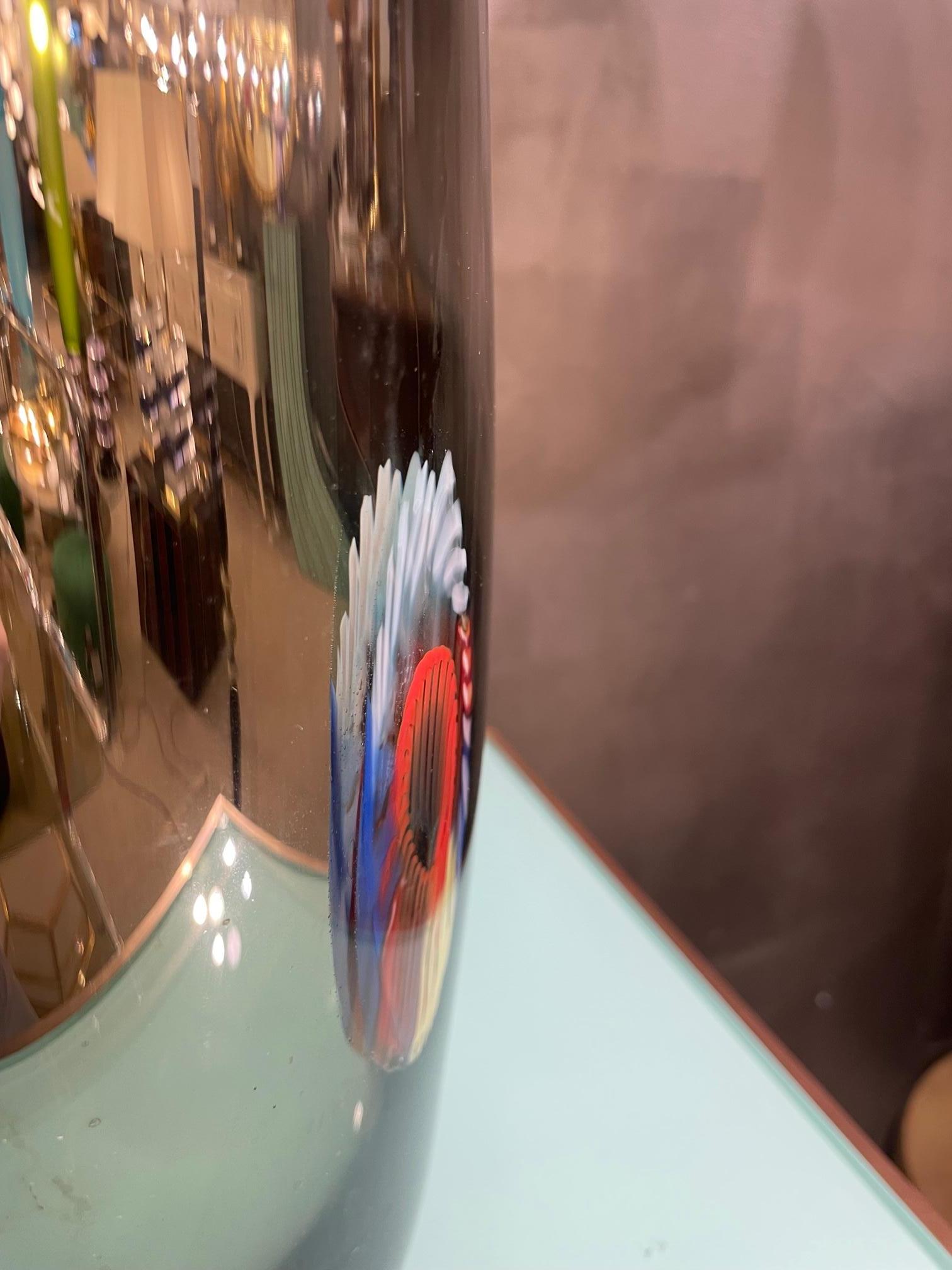 Italienische Vase aus verspiegeltem Muranoglas. Italien 2010 im Angebot 1