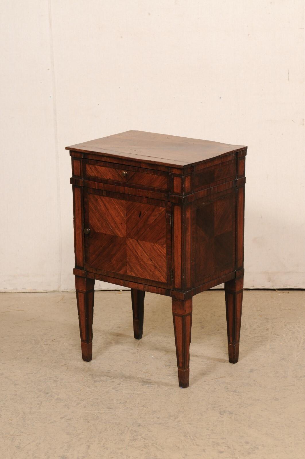 19th Century Italian Veneered Side Chest, Early 19th C. For Sale