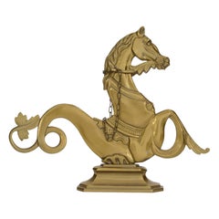 Italian Venetian Brass Seahorse Figures Italian Venetian Brass Seahorse Figures