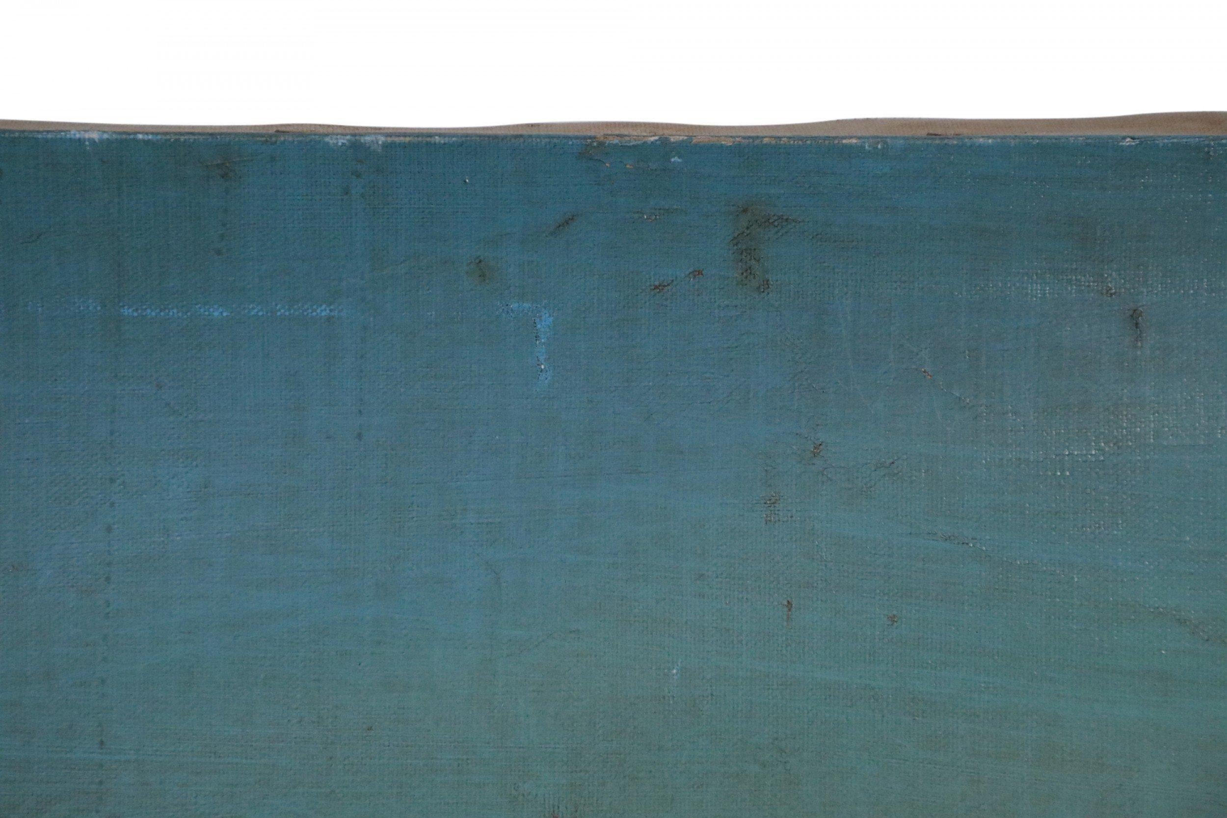 Pittura su tela con l'ora d'oro del canale e del villaggio veneziano italiano in vendita 6