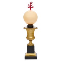 Italian Venetian “Coralino” Table Lamp