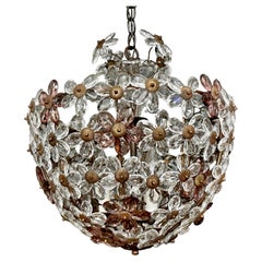 Bagues Crystal Floral Pendant Chandelier