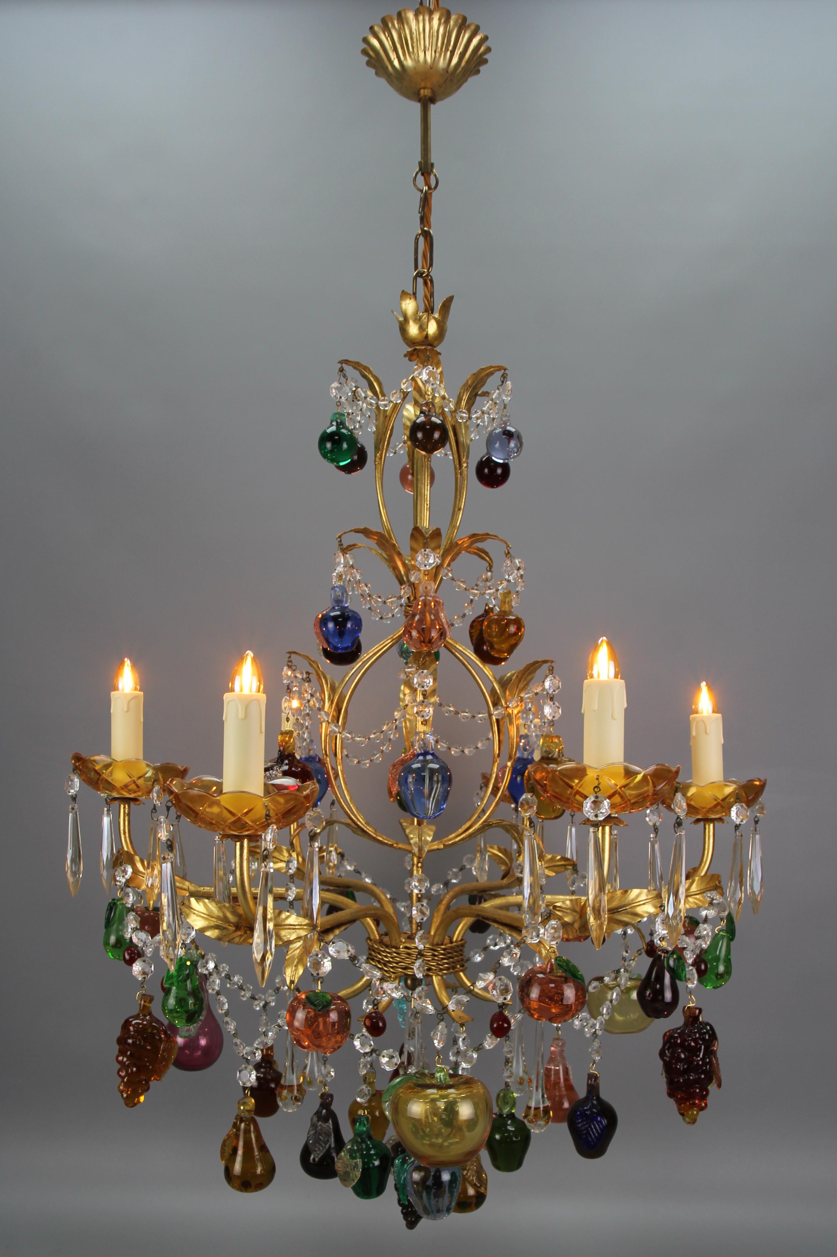 murano fruit chandelier