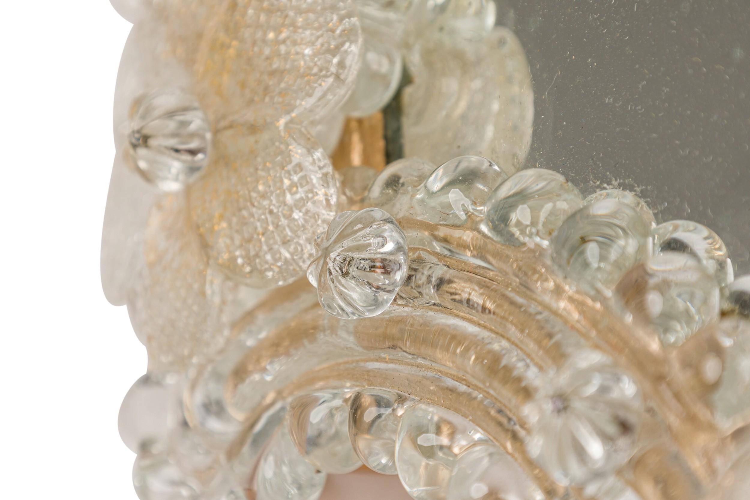 Italian Venetian Glass Easel Vanity Mirror For Sale 1