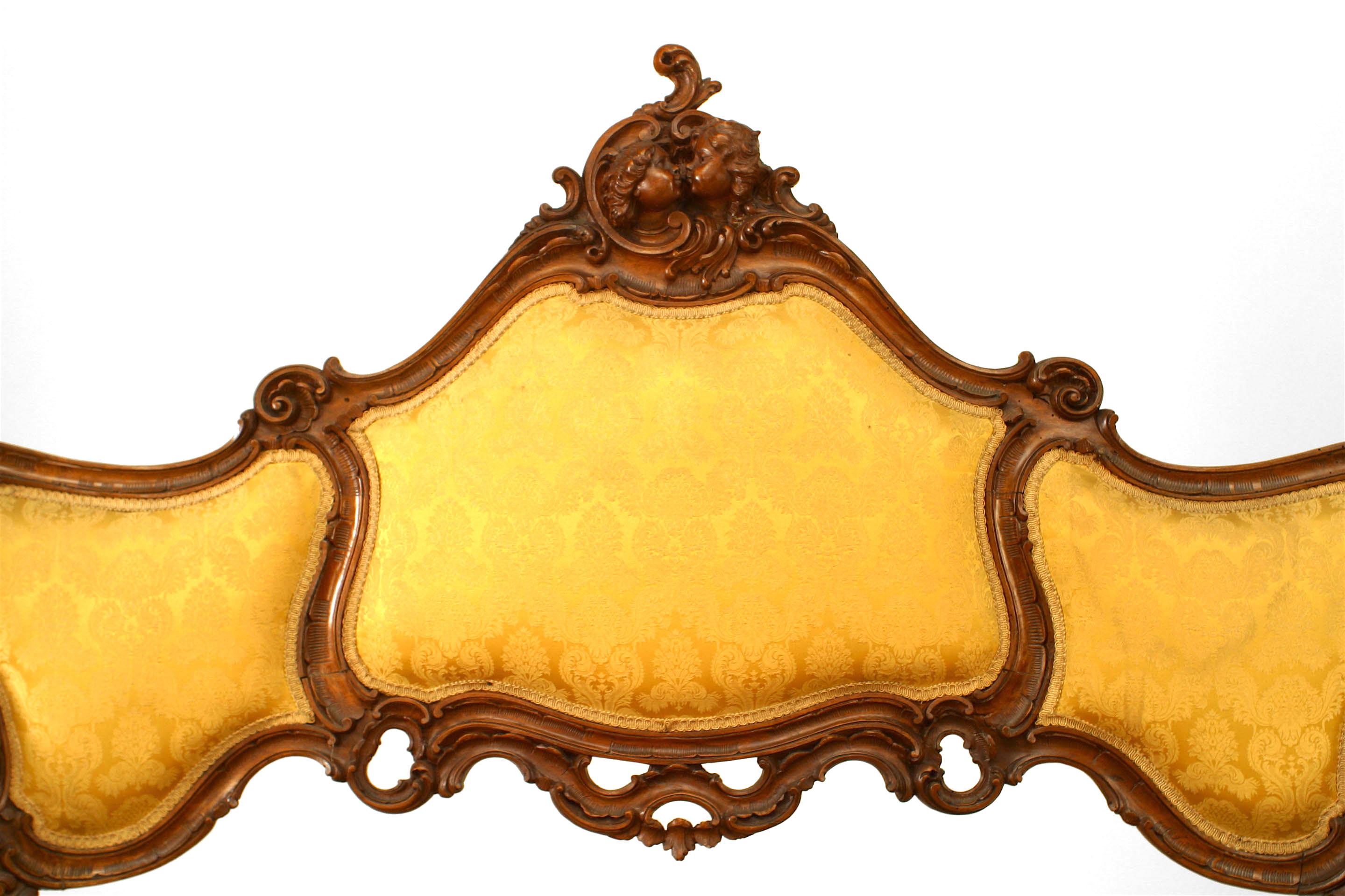 Upholstery Italian Venetian Gold 6-Piece Living Room Set For Sale
