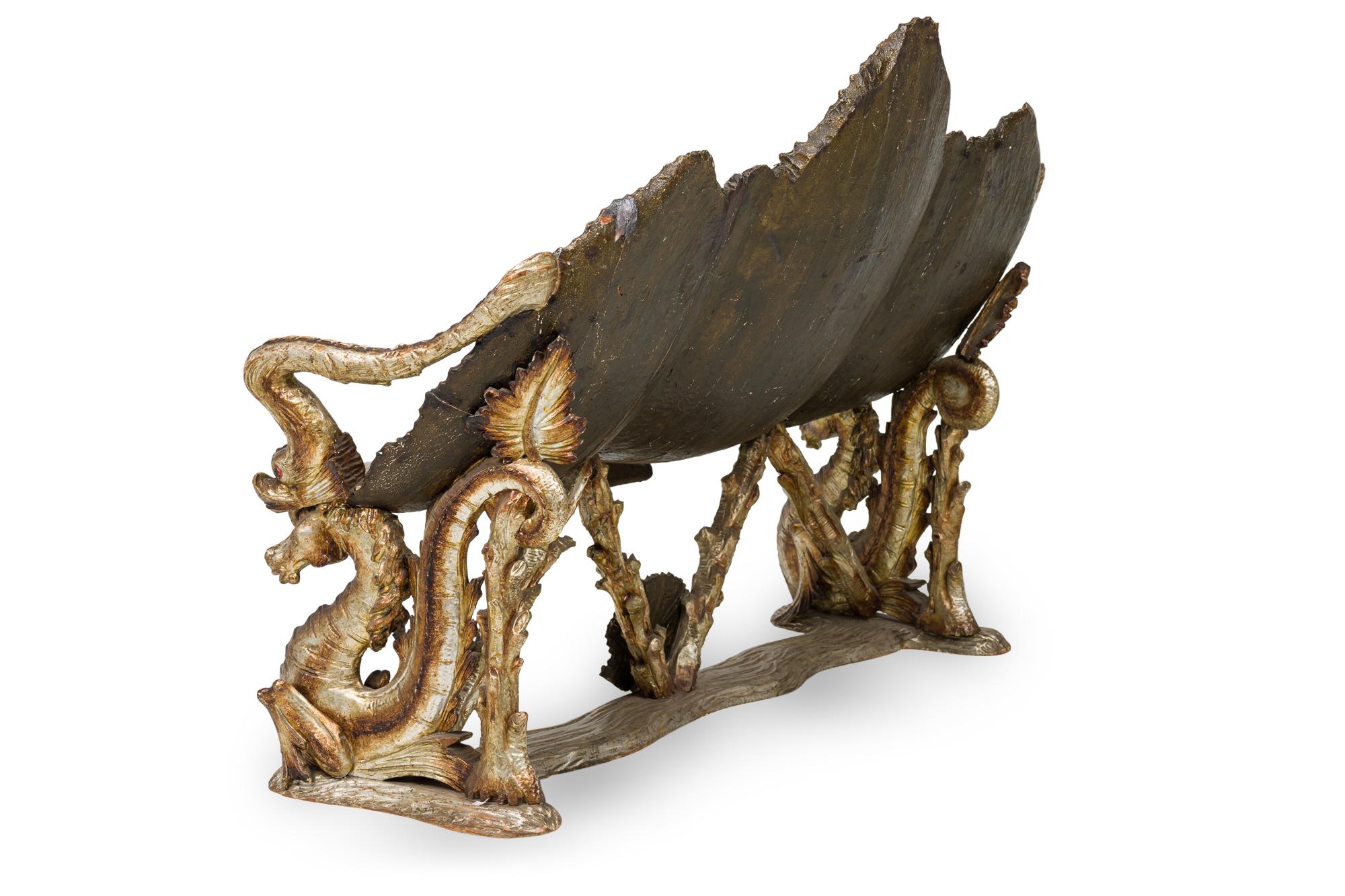 Romantic Italian Venetian Grotto Seashell Settee For Sale
