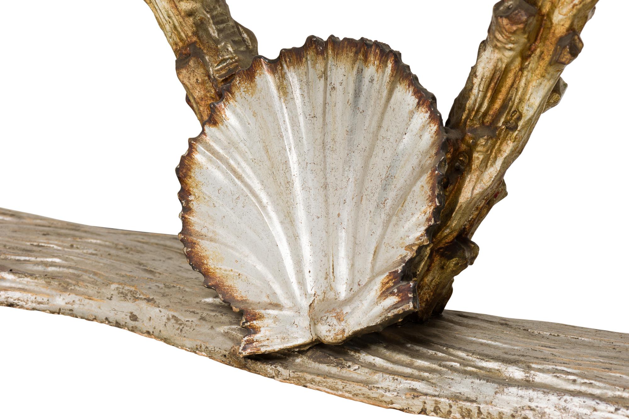 19th Century Italian Venetian Grotto Seashell Settee For Sale