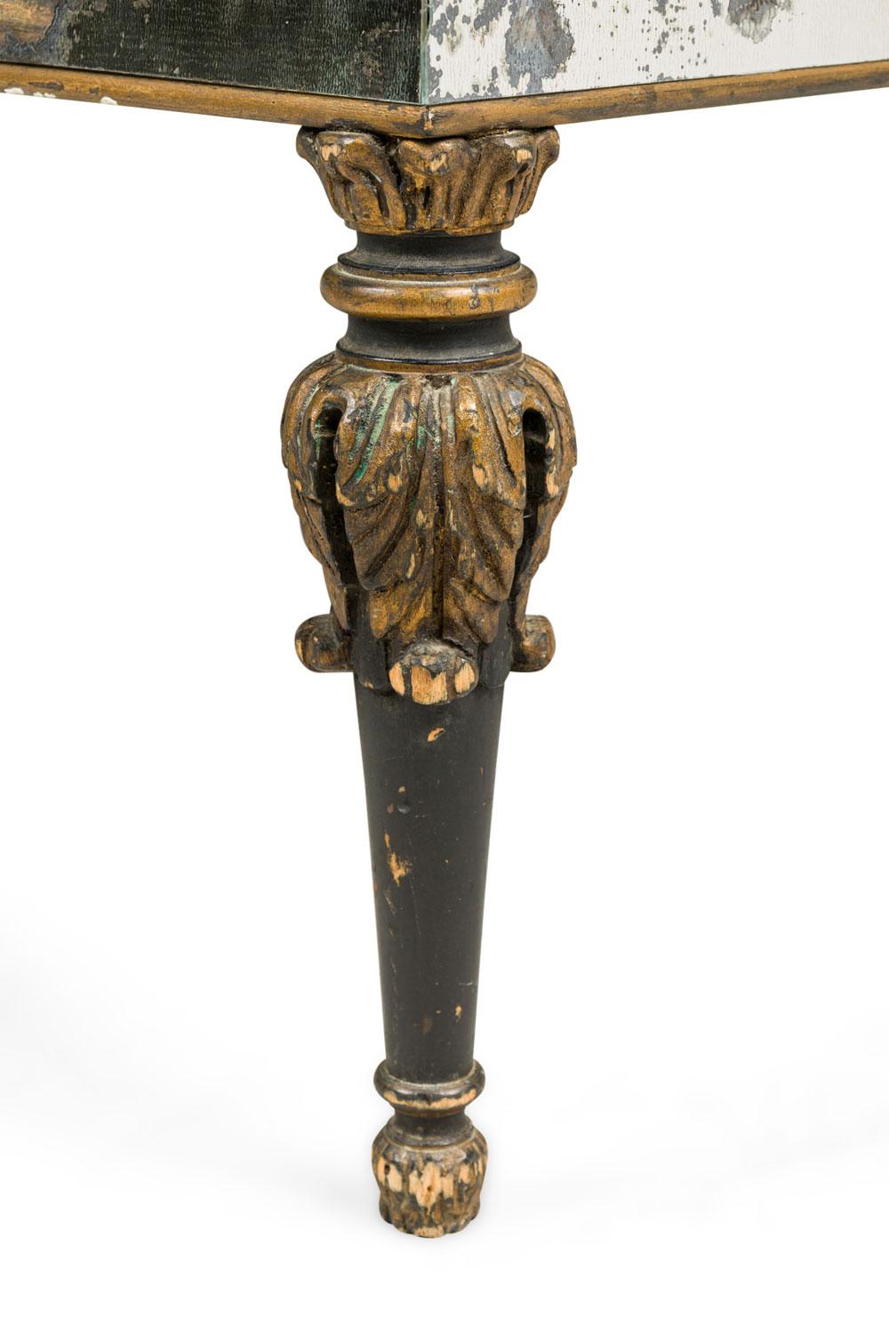 Mesa de centro veneciana italiana de mediados de siglo con espejos en Bueno estado para la venta en Queens, NY