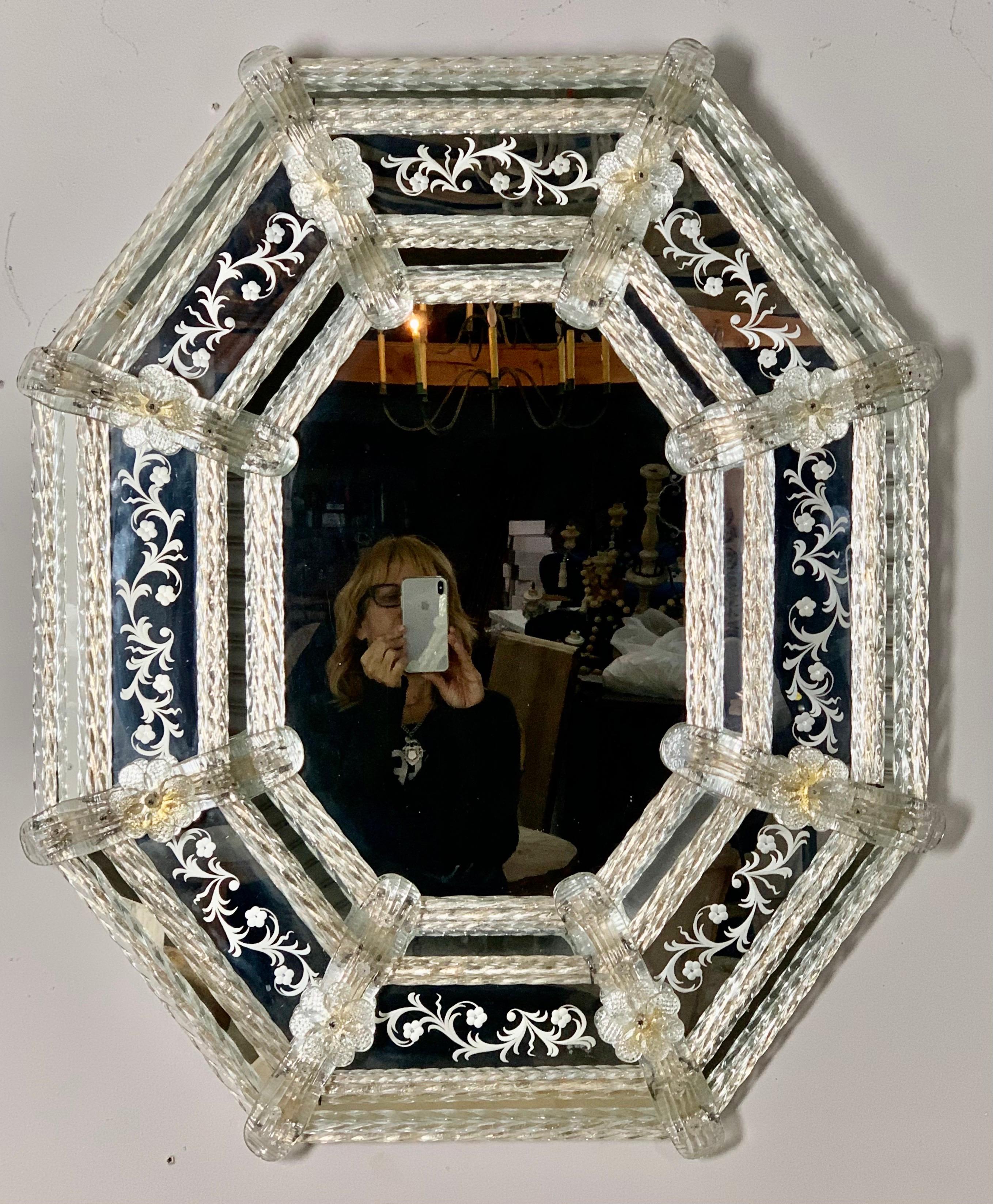 Italian Venetian Mirror, circa 1930s 8