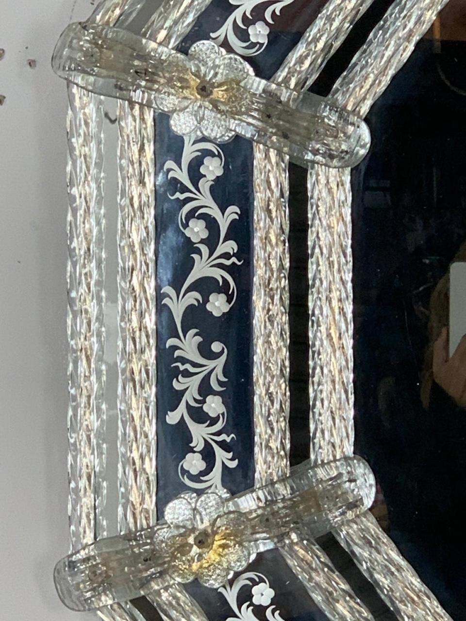 Specchio veneziano italiano, anni '30 circa in vendita 2
