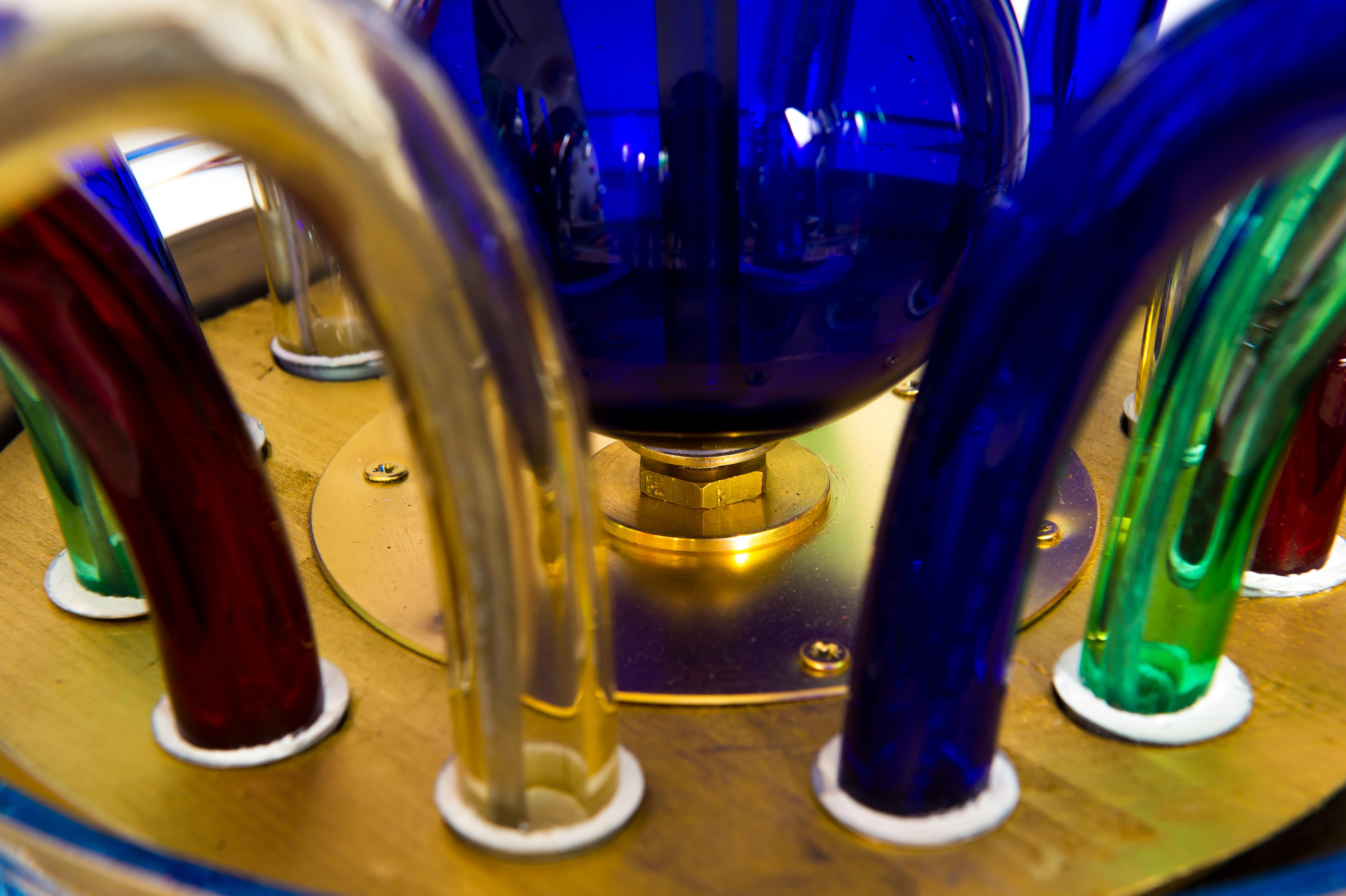 Italian Venetian Multicolor Murano Glass Chandelier by Giovanni Dalla Fina 2010s For Sale 11