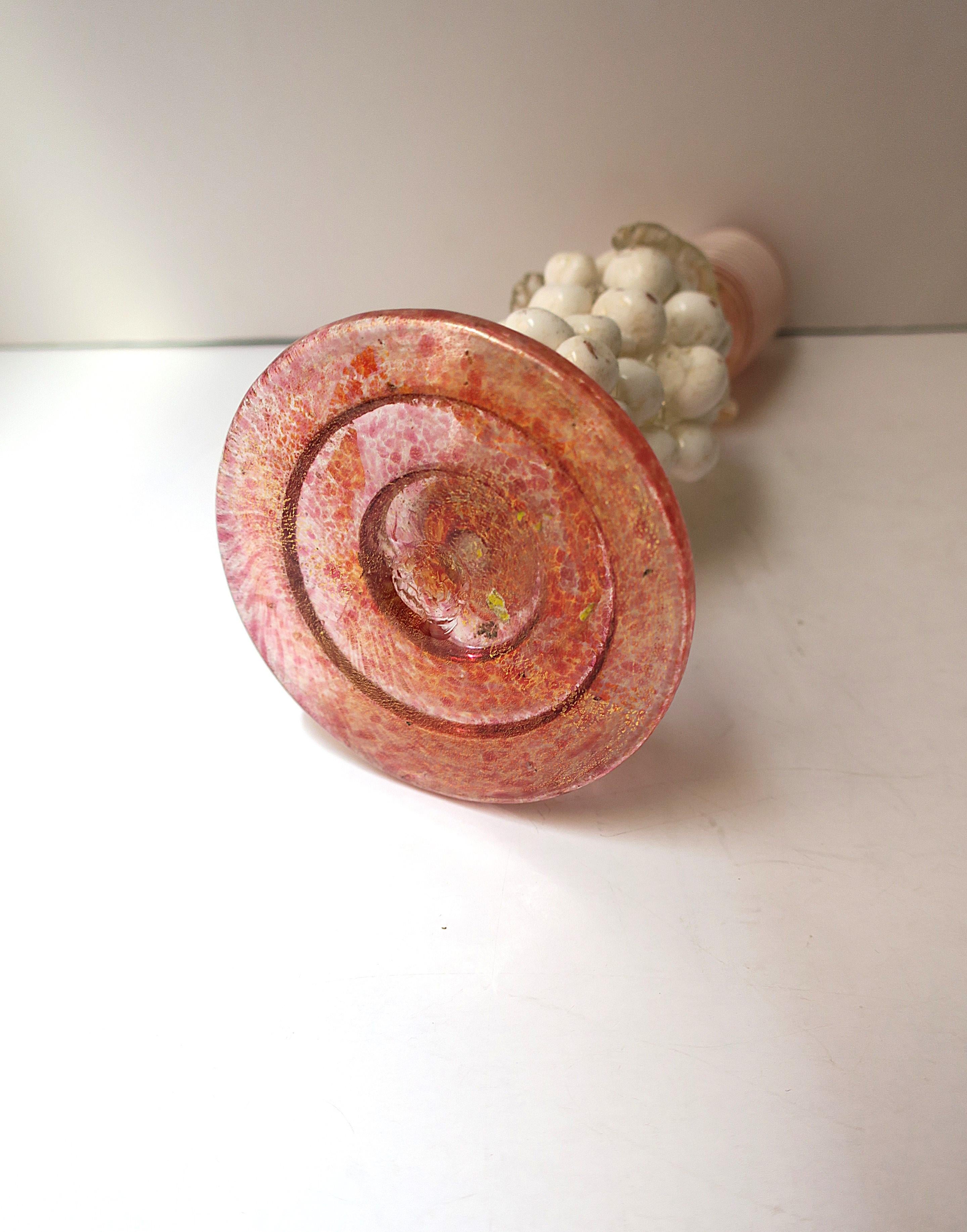 Portacandele in vetro artistico italiano di Murano con uva in vendita 5
