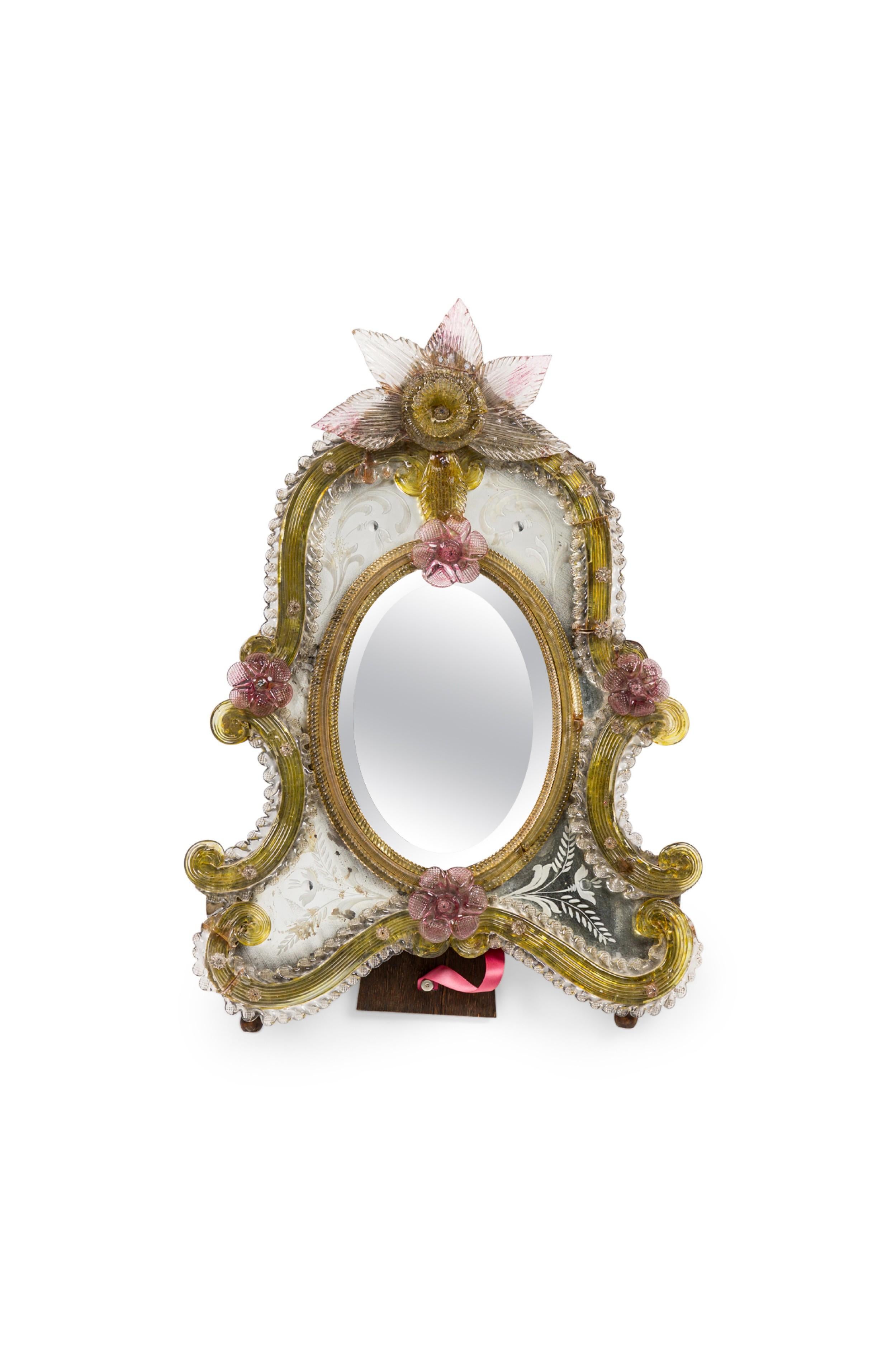 20th Century Italian Venetian Murano dressing table mirror