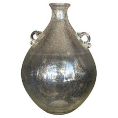 Vintage Italian Venetian Murano Glass Bottle Form Vase by Barovier & Toso, Midcentury
