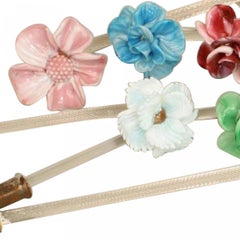 Italian Venetian Murano Glass Flowers