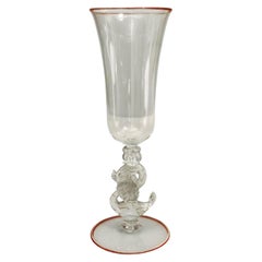 Italian Venetian Murano Glass Goblet
