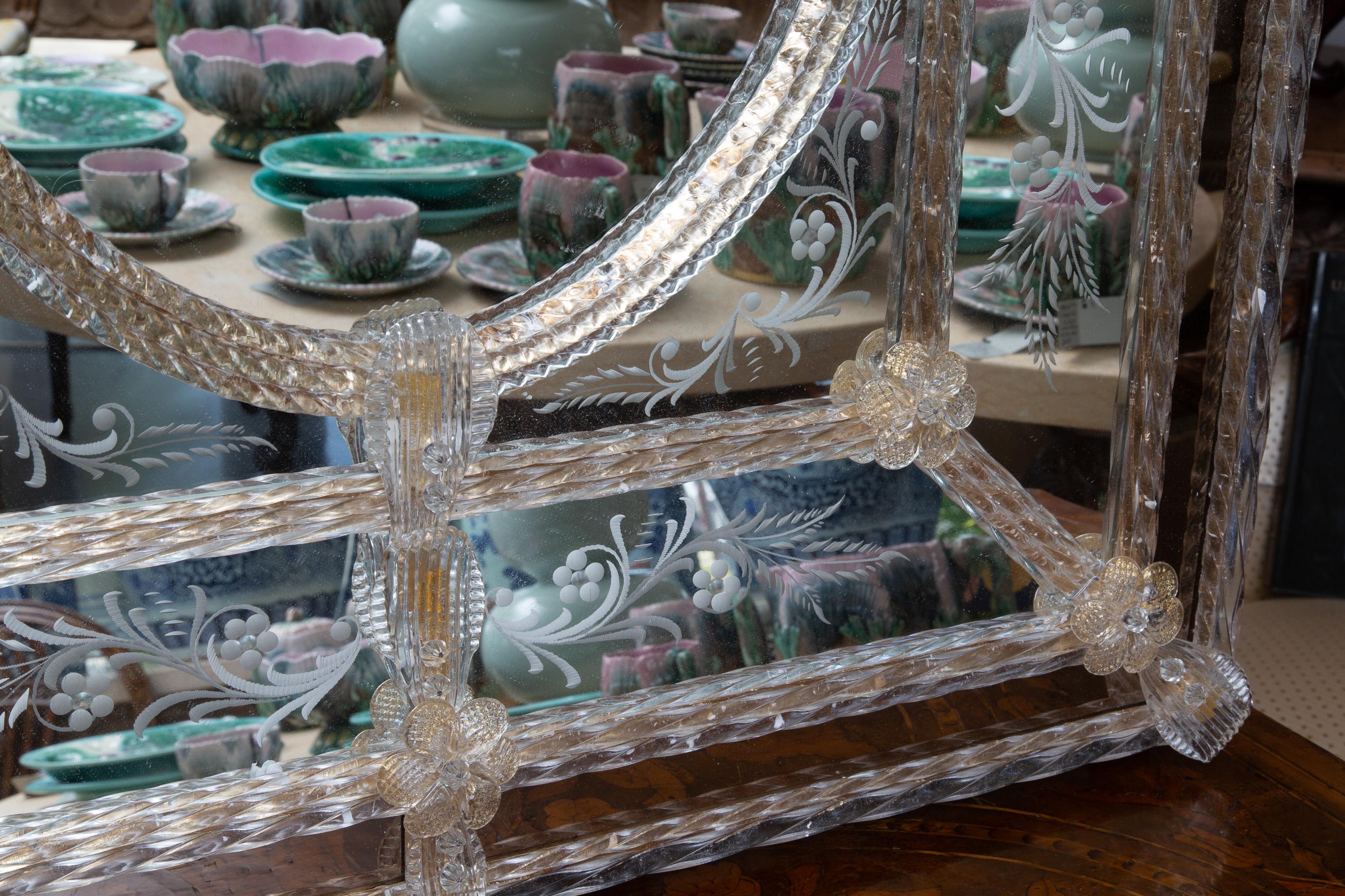 Other Italian Venetian Murano Glass Mirror