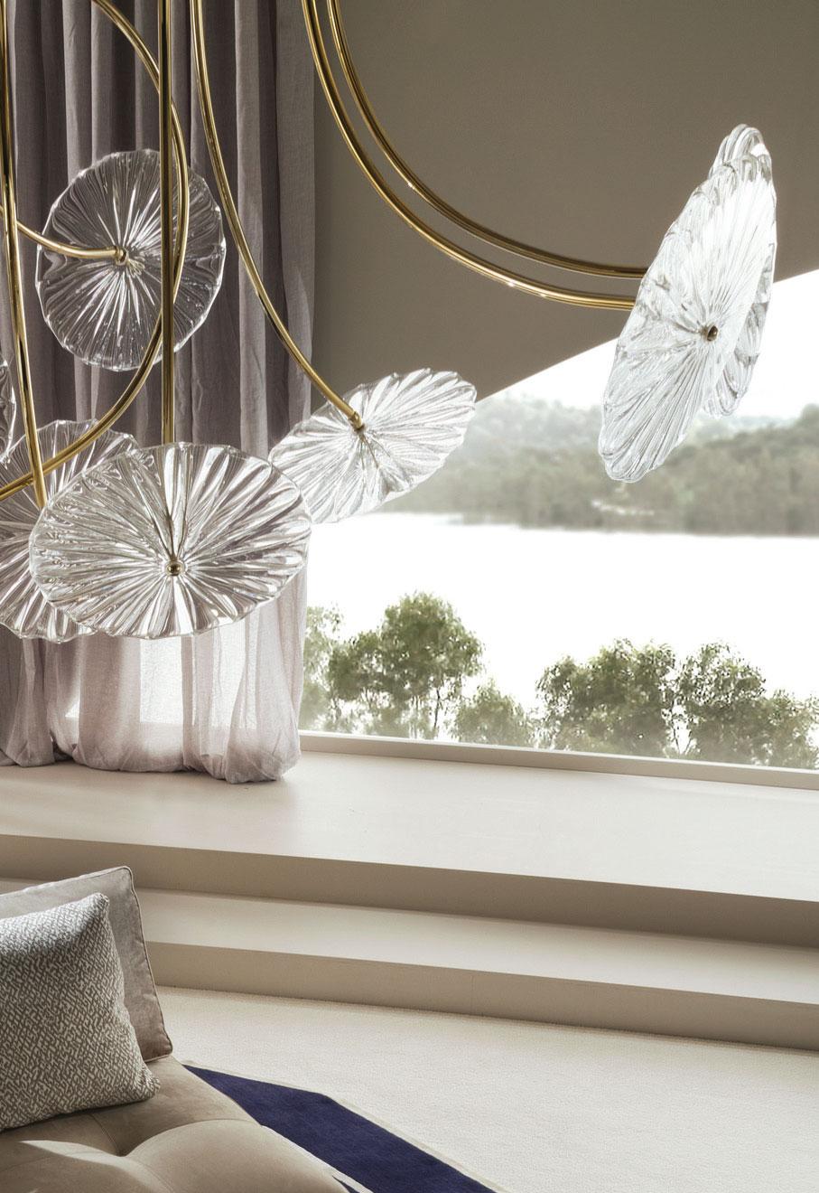Fatto a mano Lampadario Infinity di Murano, italiano e veneziano in vendita