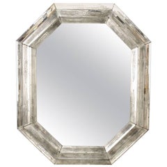 Italian Venetian Murano Octagonal Shaped Wall Mirror