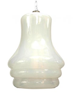 Lanterne italienne en verre opalescent Murano Vistosi