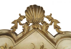 Italian Venetian Painted Gilt King Headboard