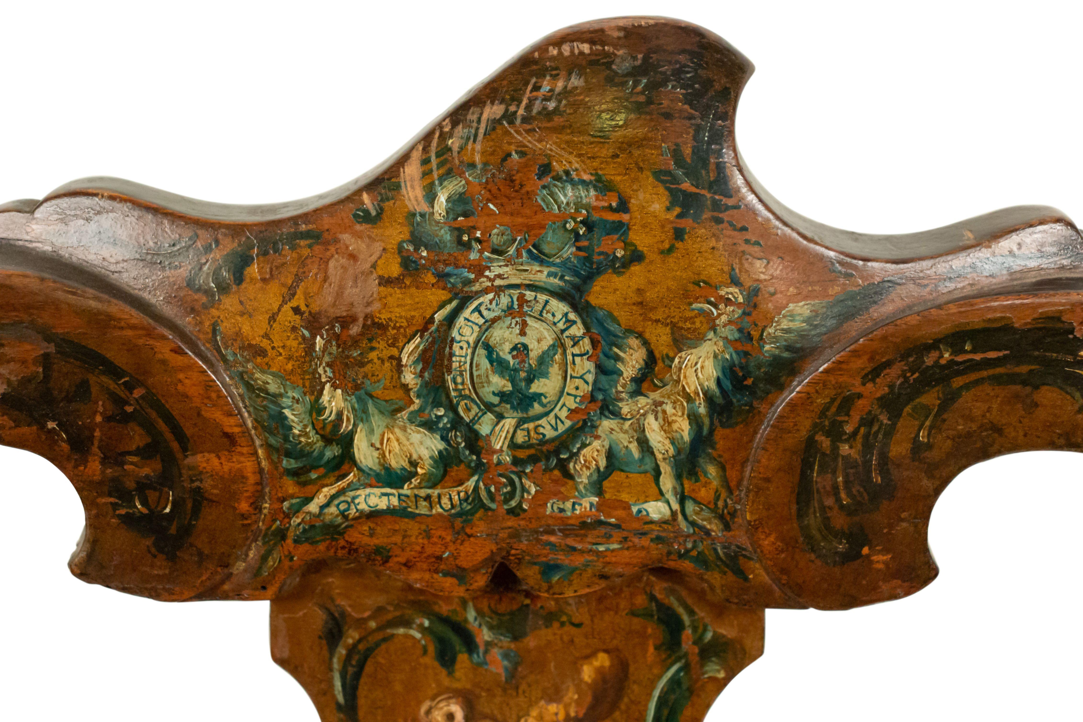 Chaises d'appoint italiennes peintes de style vénitien en vente 2