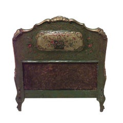 Italian Venetian Painted Twin Beds