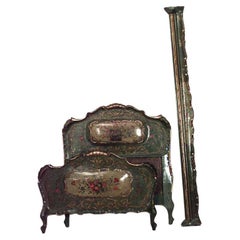 Italian Venetian Painted Twin Beds
