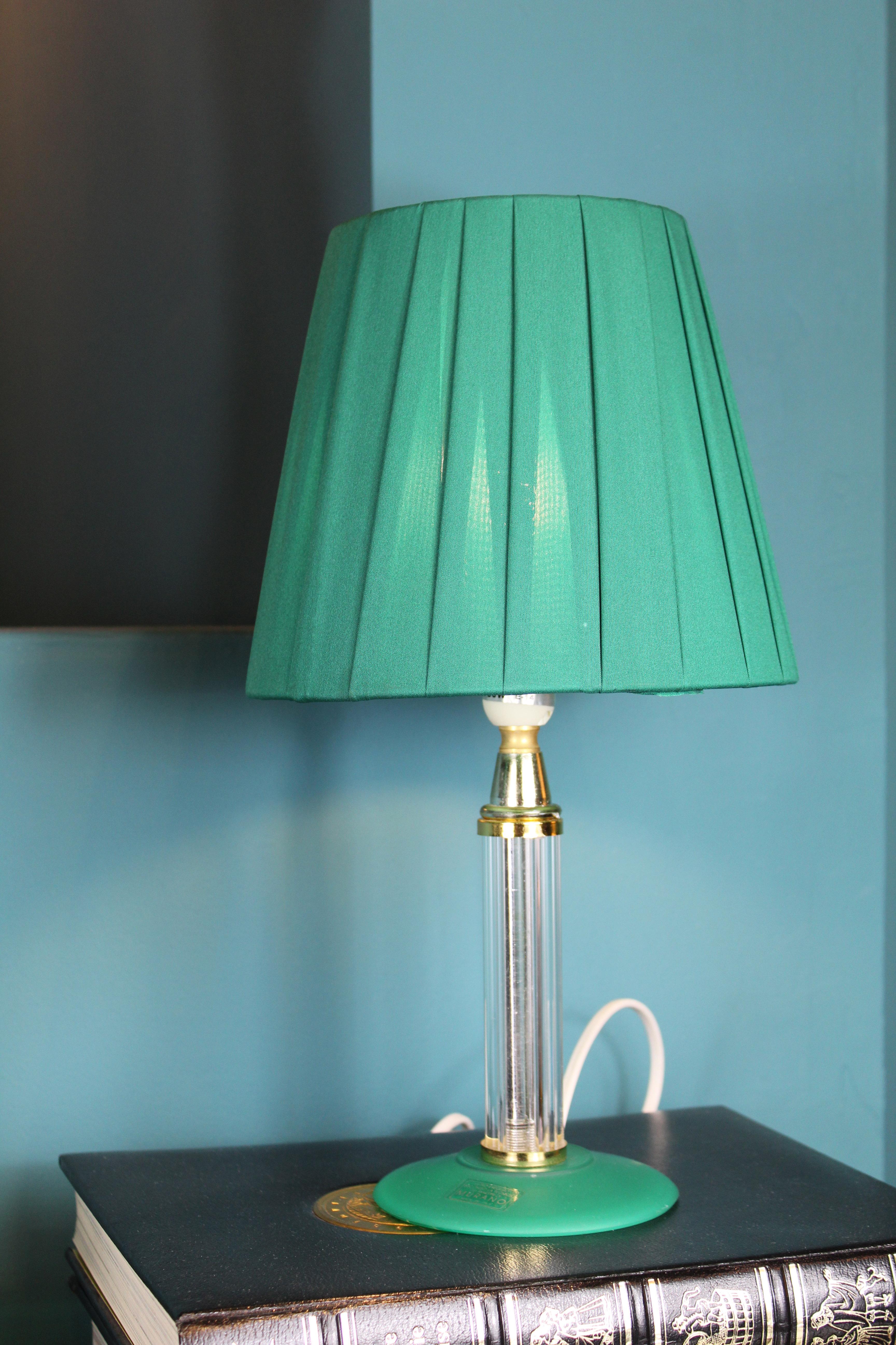 Italian Venetian Pair of Table Lamps , Murano Glass For Sale 6