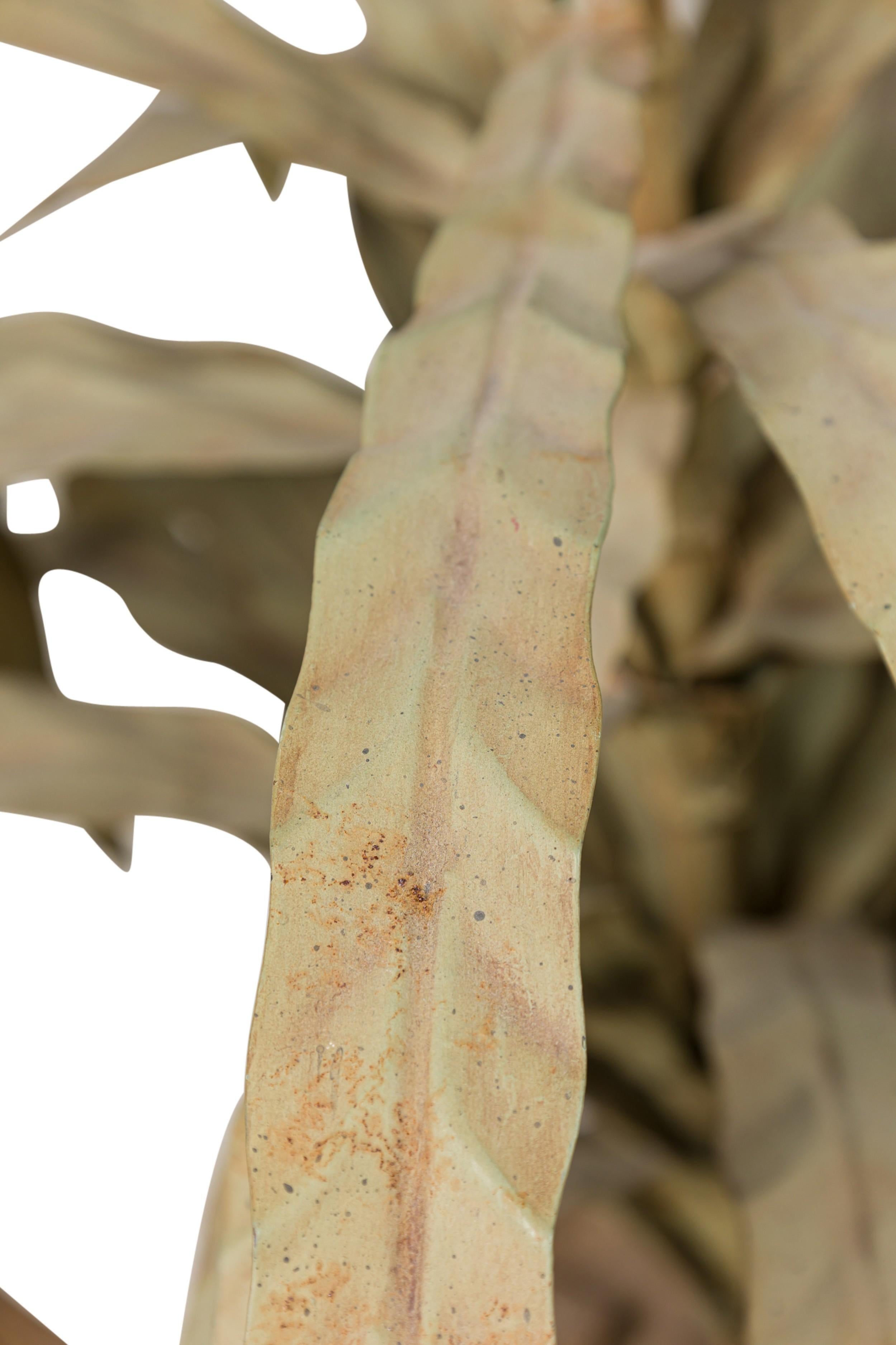 Chrome Italian Venetian Peinte 6 Armed Tole Chandelier For Sale