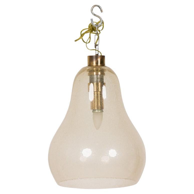 Italian Venetian Pulegoso Gold Dusted Glass Lantern For Sale