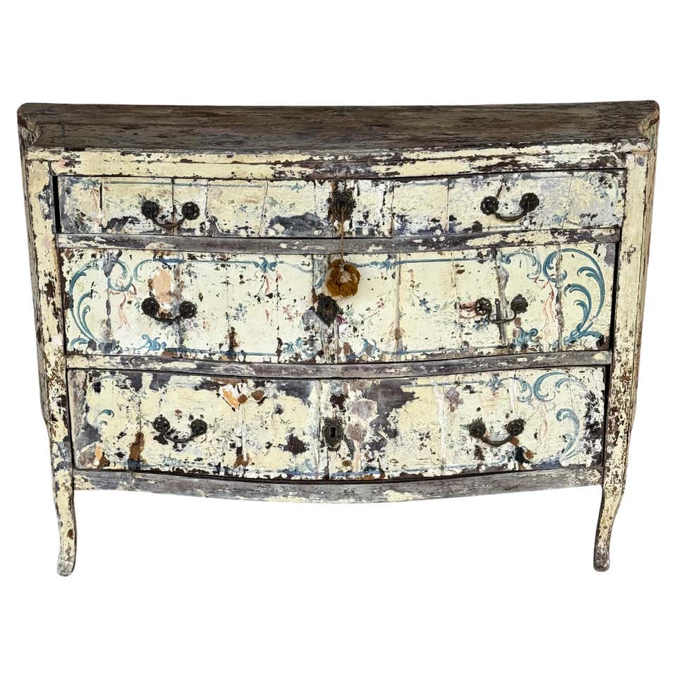 19th Century French Empire Painted Commode Chest For Sale at 1stDibs