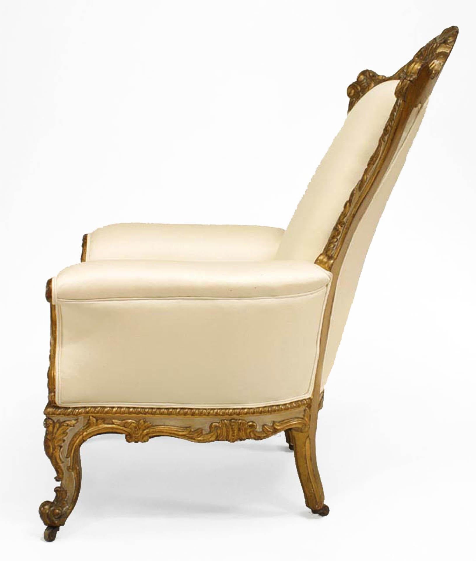 Neoclassical Italian Venetian Style Berg√©re Arm Chair For Sale