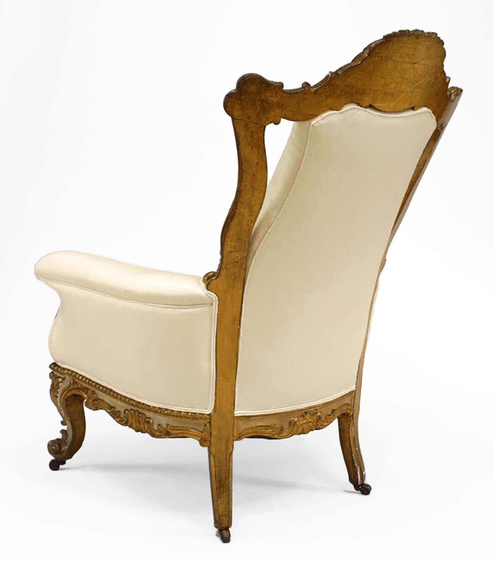 Italian Venetian Style Berg√©re Arm Chair In Good Condition For Sale In New York, NY