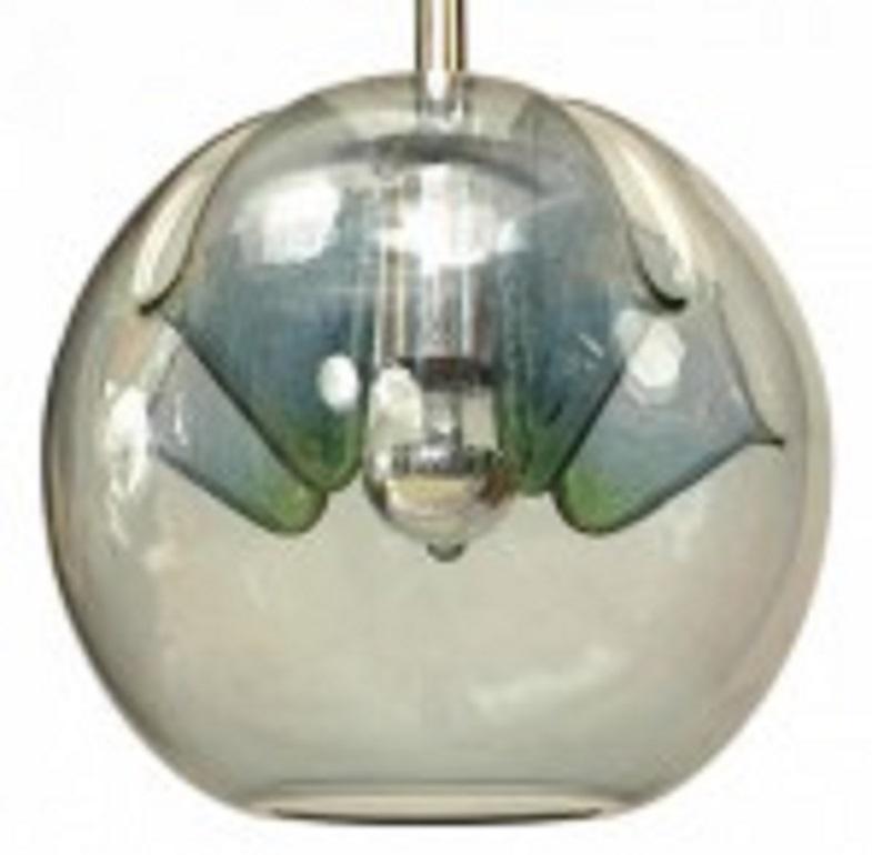 Farol veneciano italiano Vistosi de cristal de Murano espejado Italiano en venta