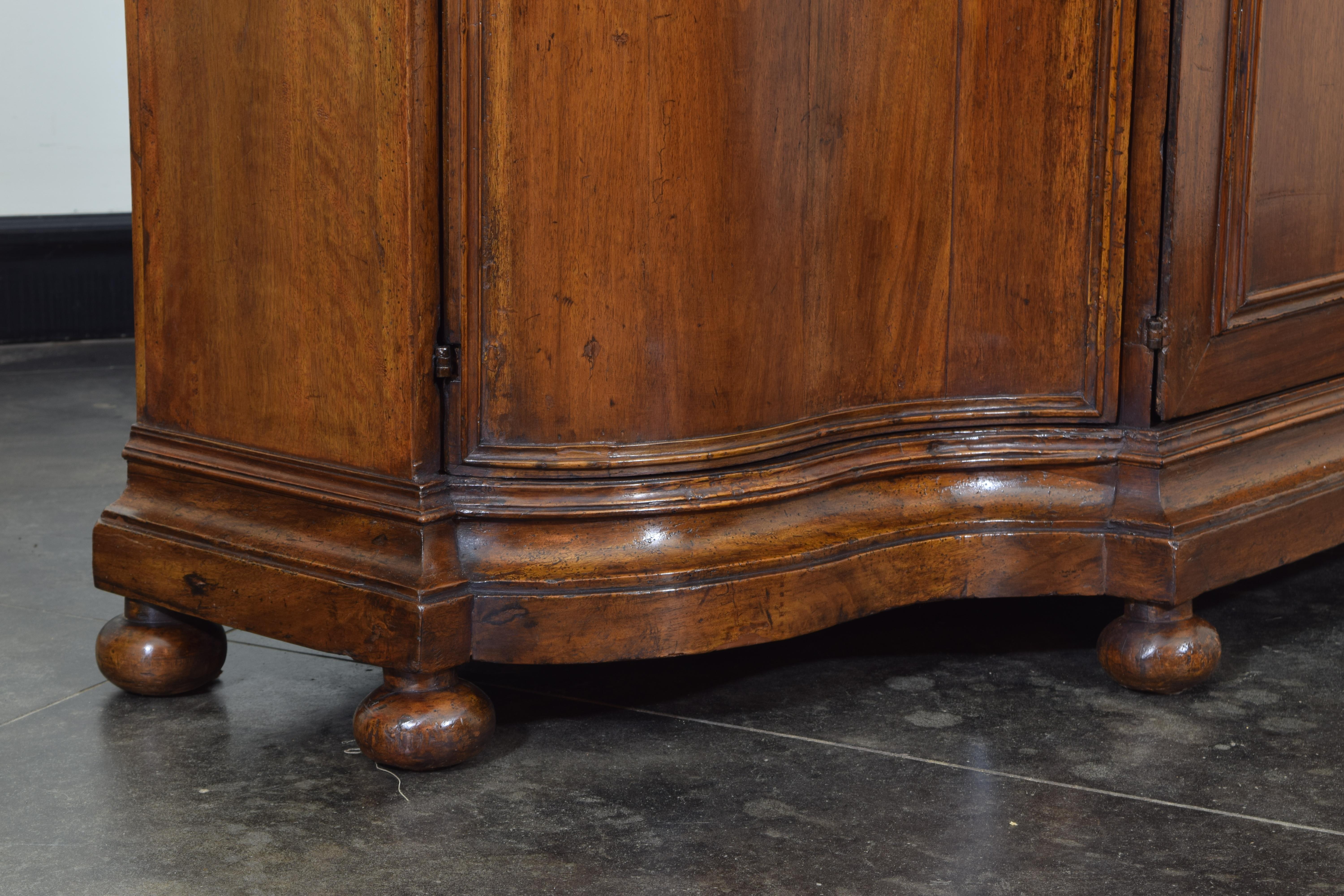 Italian, Venetian, Walnut and Inlaid Secretary Credenza, Early 18th Century 5