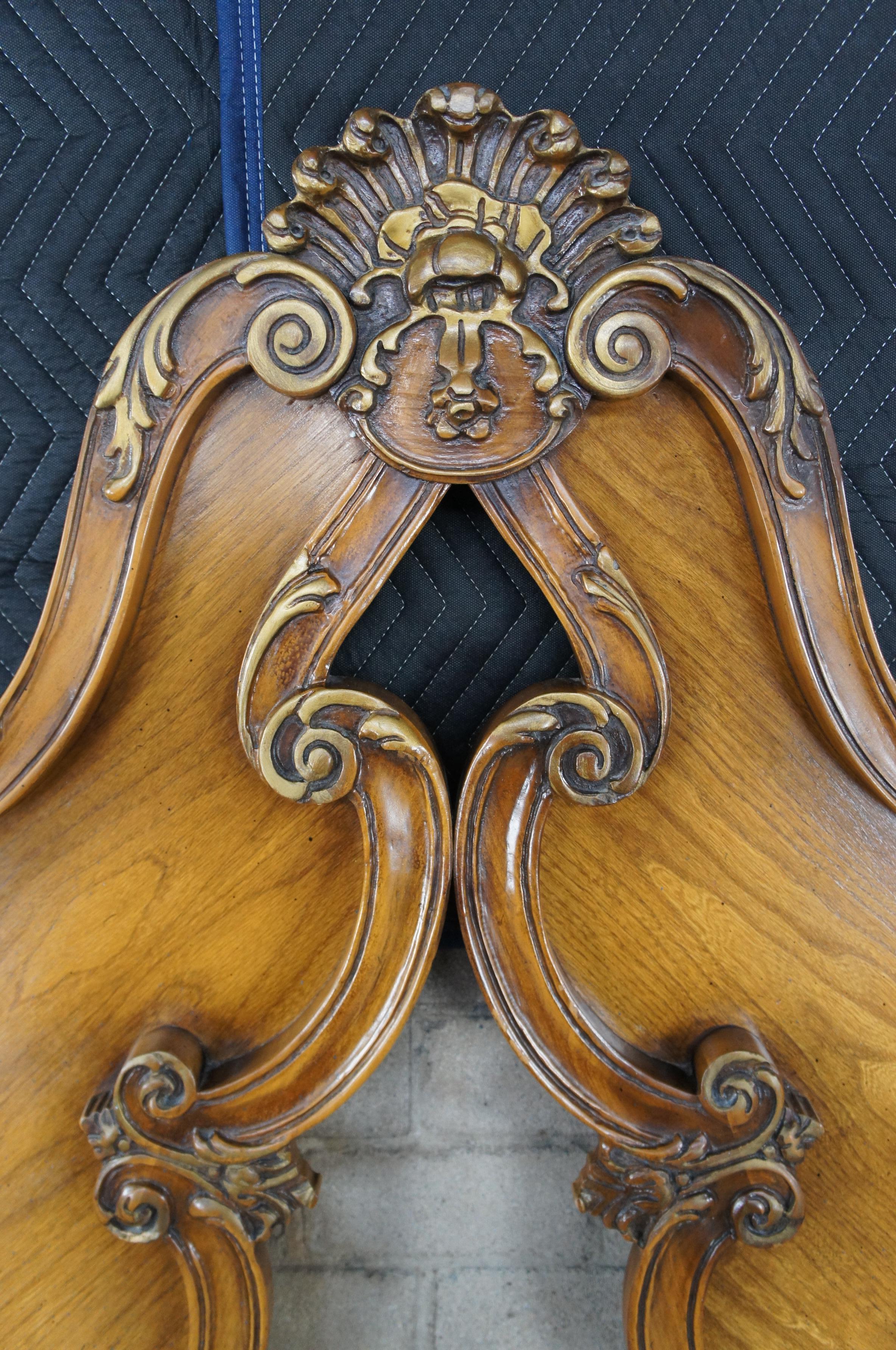 antique king headboard