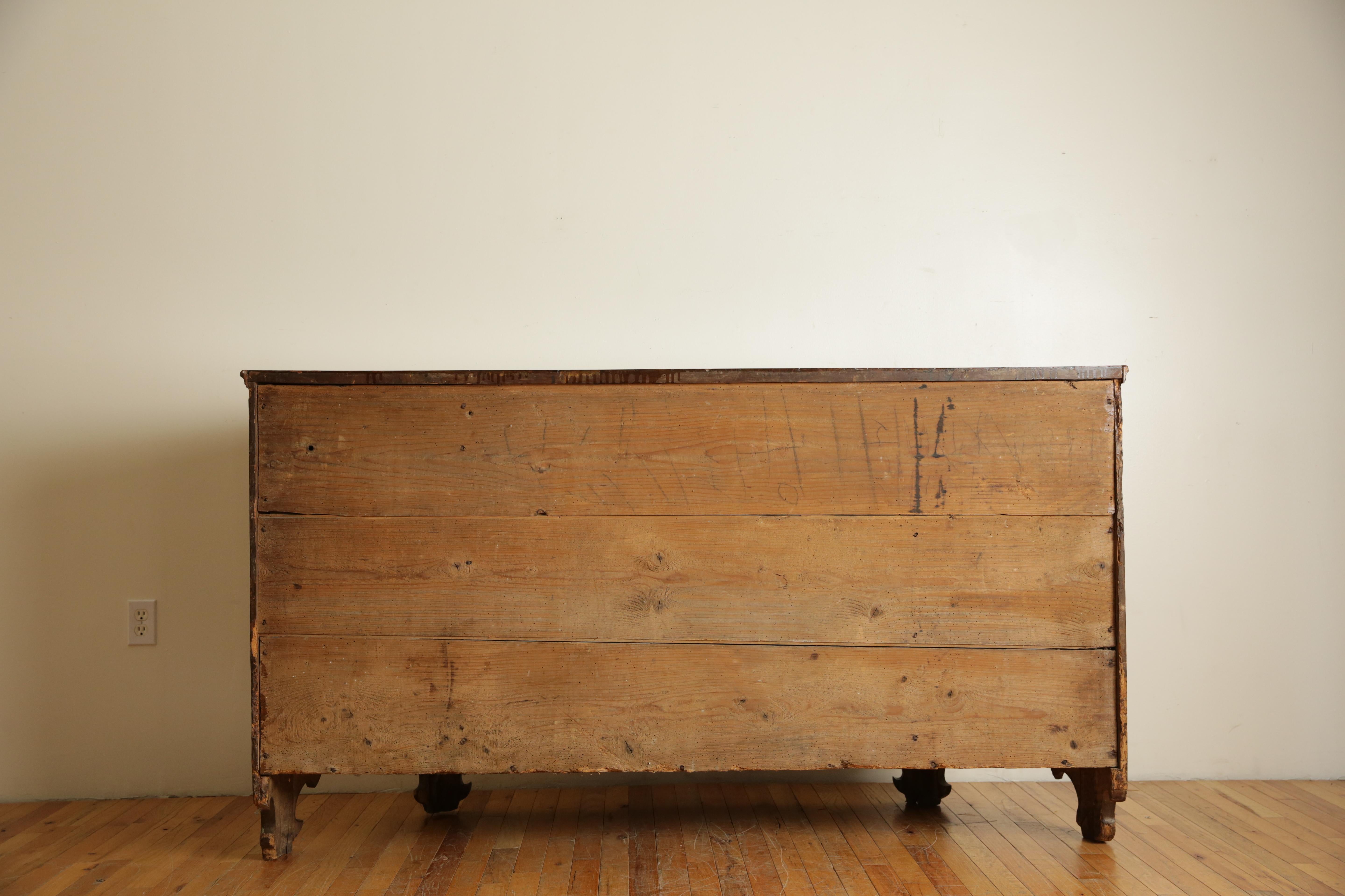 Crédence scantonata italienne, Vénétie, début néoclassique en bois fruitier, vers 1800 en vente 4