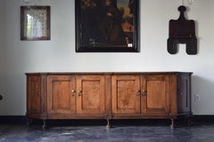 Italian, Veneto, Large Neoclassic Walnut Credenza of Scantonata Form, ca. 1775