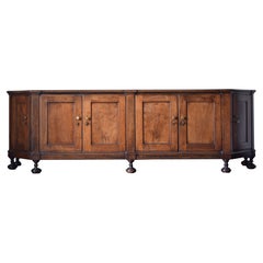 Italian, Veneto, Large Neoclassic Walnut Credenza of Scantonata Form, ca. 1775