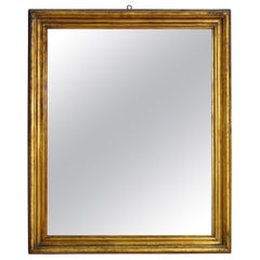 Italian, Veneto, Late LXIV Period Shaped Giltwood Mirror, circa 1700