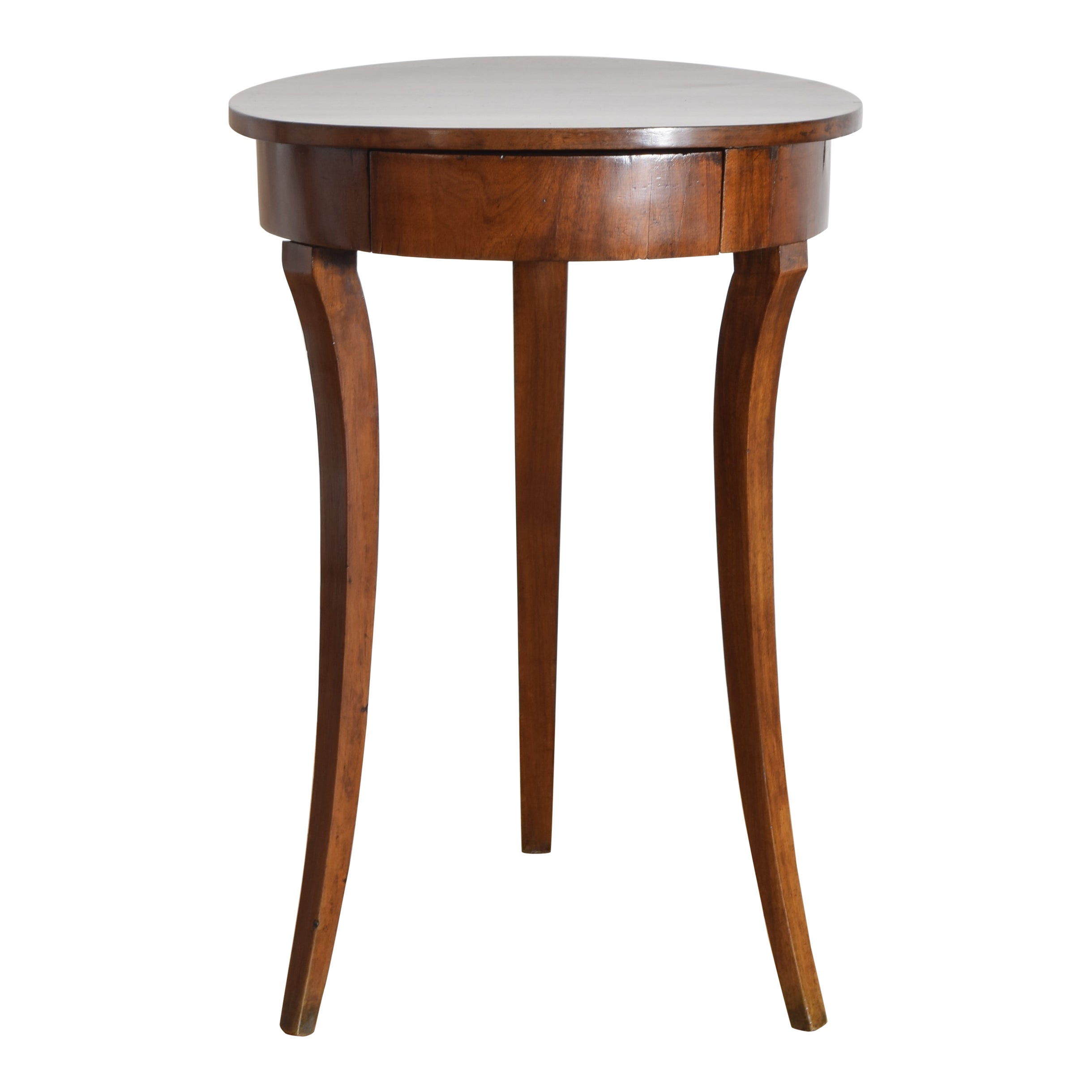 Italian, Veneto, Neoclassic 1-Drawer 3-Leg Side Table, ca. 1830