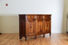 Italian, Veneto, Neoclassic Tall Walnut Credenza, Early 19th Century