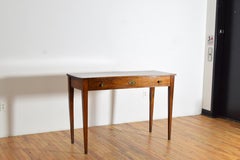 Italian, Veneto, Neoclassic Walnut & Brass Mounted Tall Console Table, ca. 1820