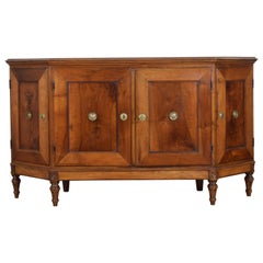 Italian, Veneto, Neoclassic Walnut Scantonata Credenza, 18th Century