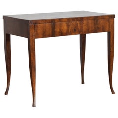 Italian, Veneto, Radica di Noce Veneer 1-Drawer Writing Table, Early 19th Cen.
