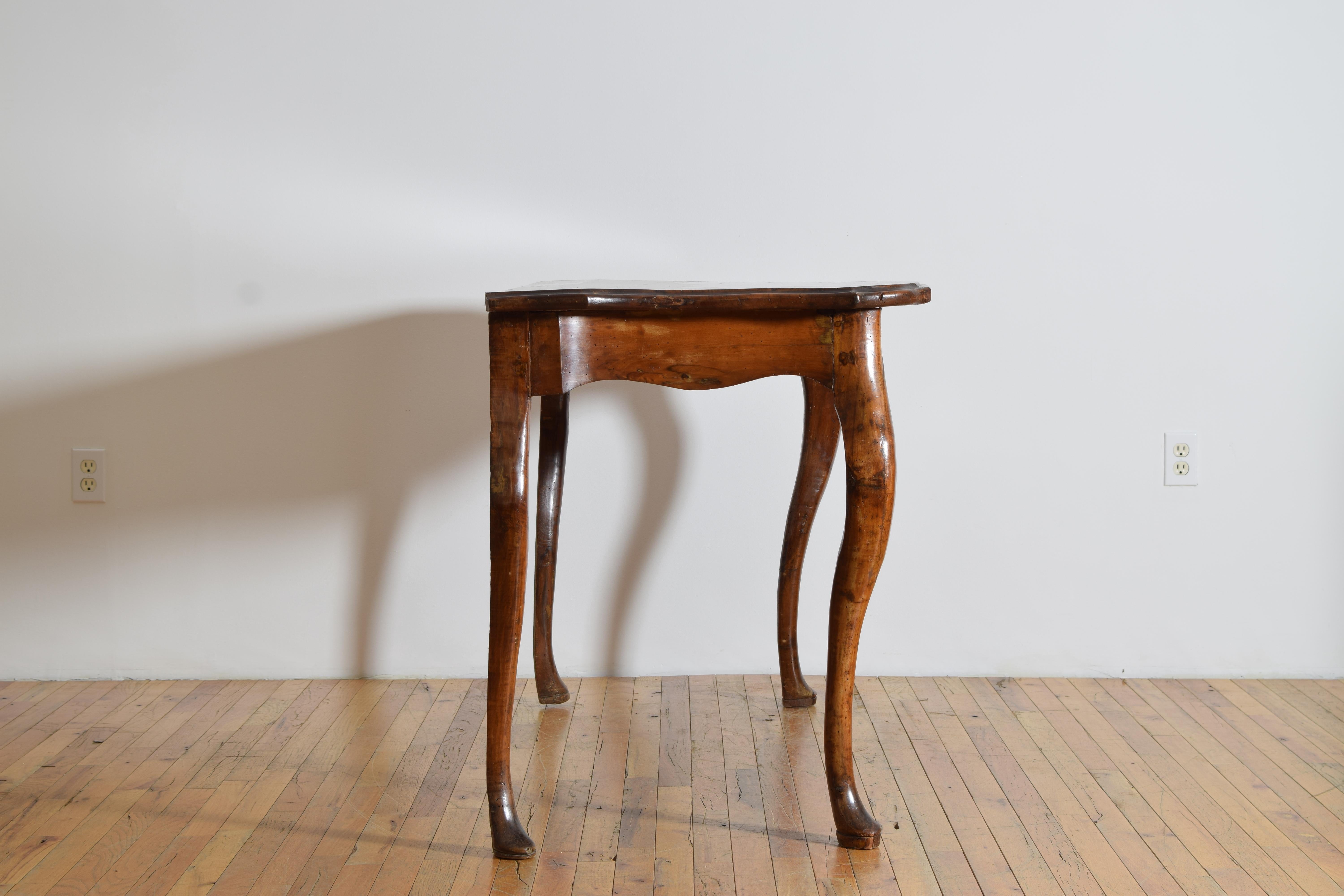 Italian, Veneto, Rococo Period Shaped Walnut Console, mid 18th century For Sale 1